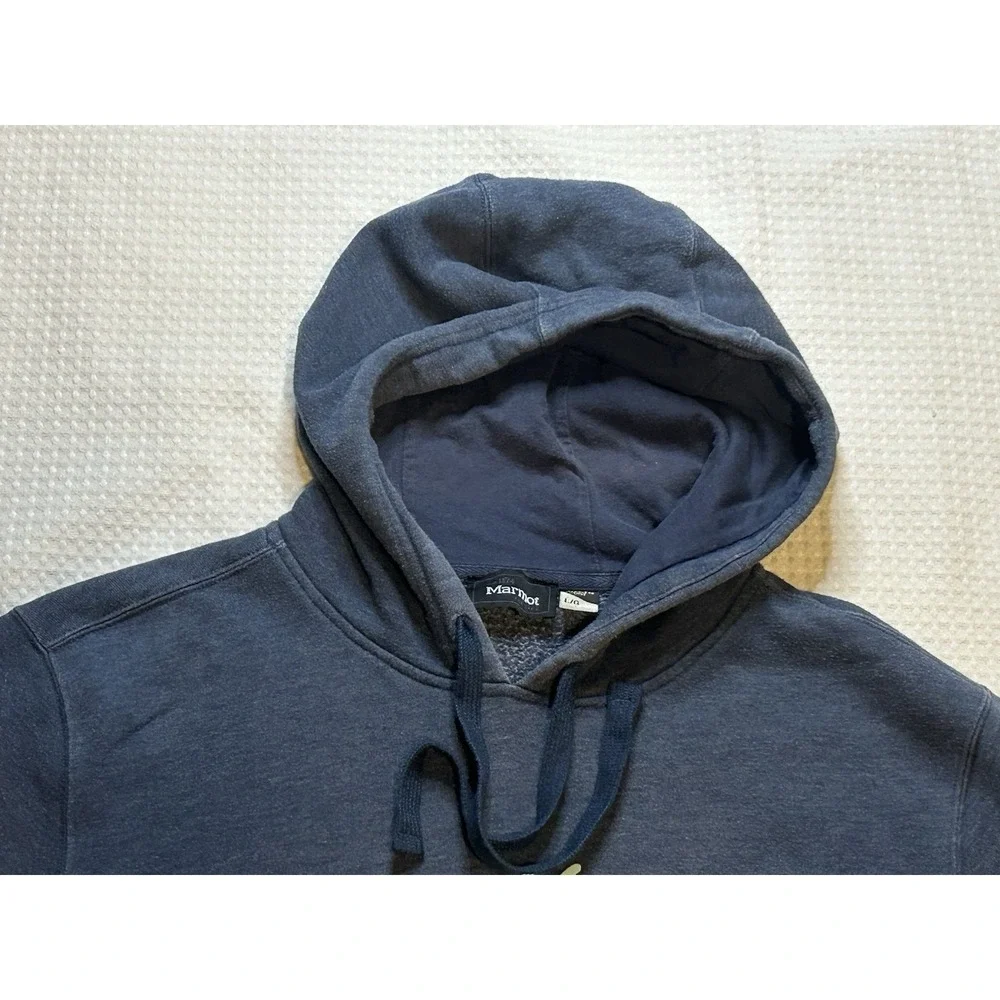 Marmot - Men's - Medium- Blue Mountain Graphic- Hoodie - Blue Gray